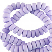 Cuentas de polimerica rondeles 7mm - Púrpura delicado